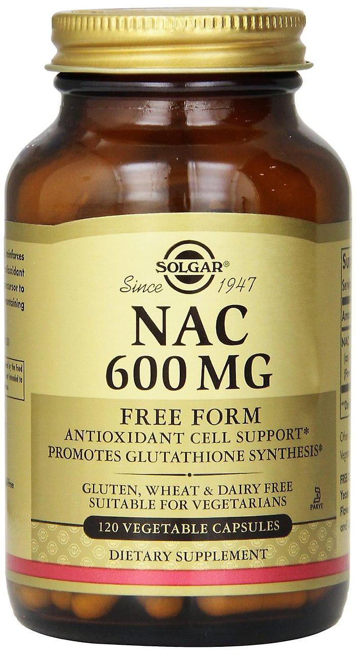Solgar NAC, 600 Mg, 120 Vegetable Capsules